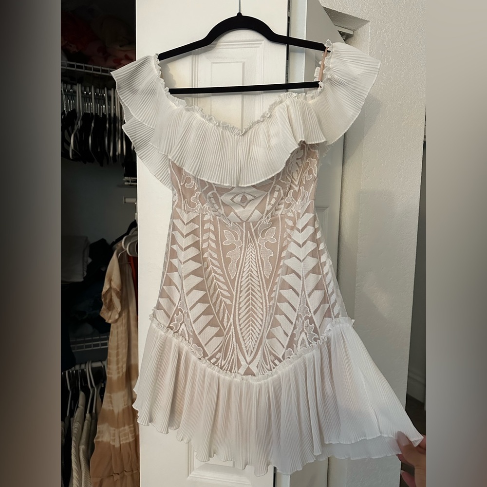 White off the shoulder dress